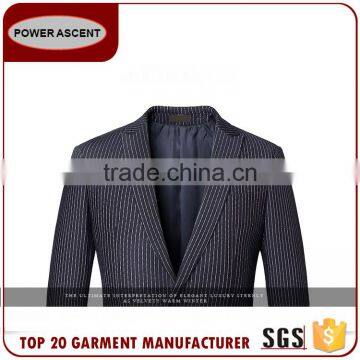 European Men'S Stripe Arrow Lapel Fashion Suit Jacket Blazer For Men photo-3