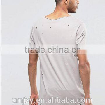 Fashion Men's T-shirt Hollow Designer, the Rock t Shirt, the Ripped t Shirt photo-2