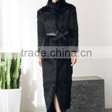 Solid Color/Leopard Sexy Women Fur Coats 2015 Autumn and Winter Outwear Faux Fur Overcoat Long Design Winter Coat photo-3