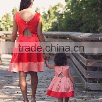High Quality Mother And Daughter Matching Dresses Mommy Daughter Dress Mother And Daughter Matching Outfits photo-2