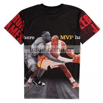 3D Printing 95% Polyester 5% Spandex Dry Fit Sublimation T-shirt Wholesale photo-3