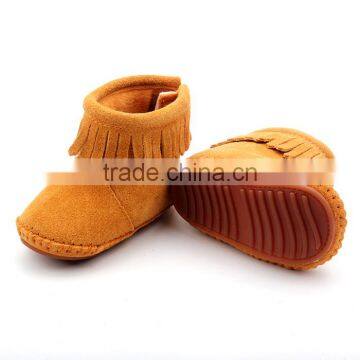 Wholesale Moccasins Shoes Rubber Sole Baby Boots photo-4