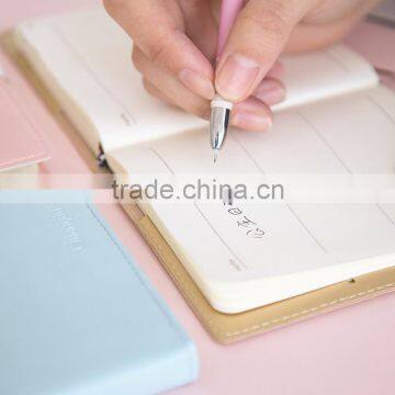 Custom PU Cover Portable Planner Reusable Personal Journal Notebook With Metal Buckle Emboss Logo photo-3