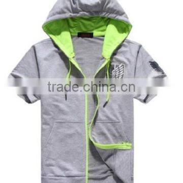 Walson New Cospaly Attack on Titan Unisex Hoodie T-shirt Short Sleeve Costumes 4 Colors photo-3