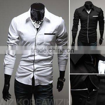 Wholesale walson OEM Men's casual shirt in Guangzhou garment factory apparel
