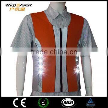 Safe working vest led flashing light sleeveless able to customize