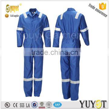 blue 6 oz Nomex FR viscosefire retardant coverall with 3M Scotchlite