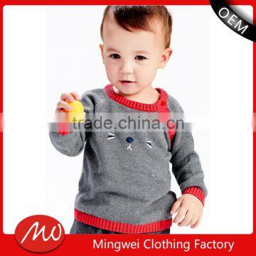 newborn pattern crocheted hand knitted wool sweaters of baby with comfortable