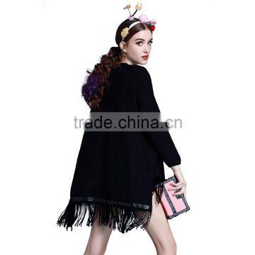Hot Selling Beautiful Loose Tassels Lady Fashion Dress for Sale photo-2
