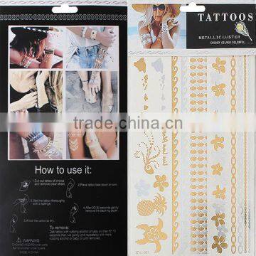 Custom Body Art Removable Waterproof Metallic Face Mask Temporary Tattoo Sticker photo-3