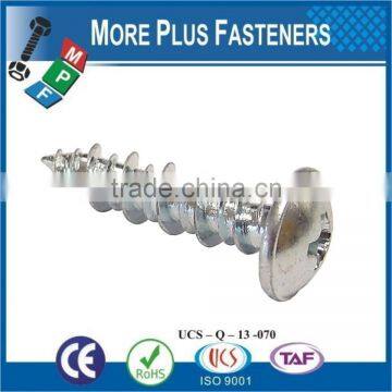 Made in Taiwan Tapping Screw with Hi Lo Thread