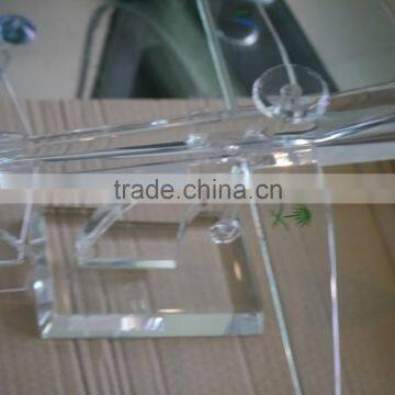 Crystal Airplane Model With Logo and Text Engraved Free photo-3