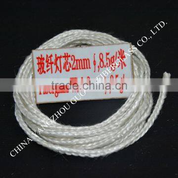 weaving long service life and non-knot fiberglass round wick