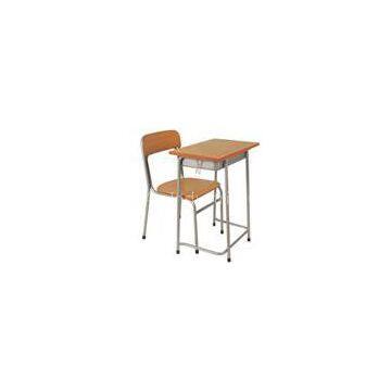 Cheap single metal school desk and chair