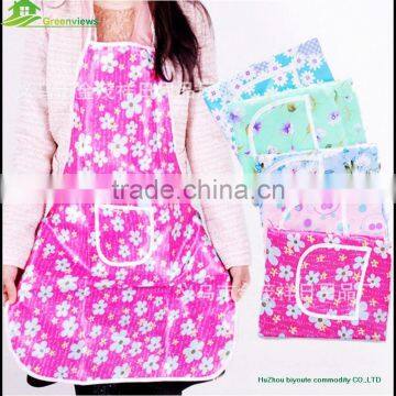 Wholesale PVC Plastic Kids Apron with sleeves Customized cooking apron