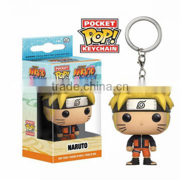 Japanese Hot Anime Naruto Pocket POP Keychain Naruto, Mini PVC keychain, action figure doll keychain cheap price