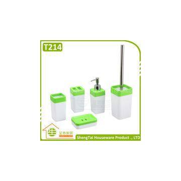 5pcs Plastic Bathroom Set China, China Bathroom Accessories photo-3