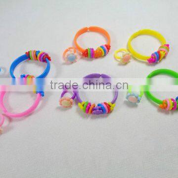 Fashion Plastic Bracelet Ring Set Jewelry Set for Kids-Bracelet+ Ring Set for Children's Day and Girls photo-2