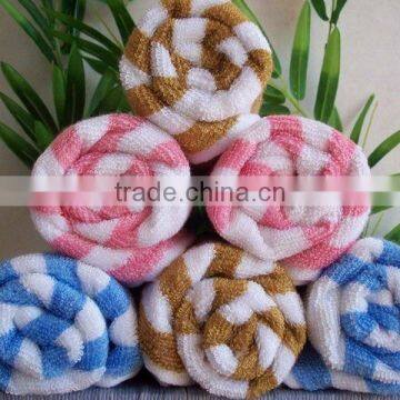 Ecological bamboo spinning jacquard towels Yarn dyedshearing towels Bath towels