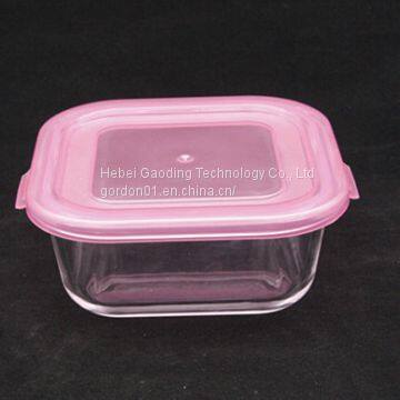 Simple lid glass food container