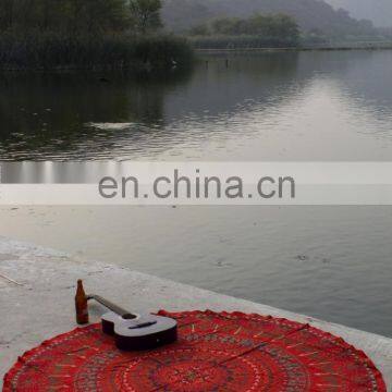 Indian Elephant Mandala Red Wall Hanging Ethnic Tapsetry Hippie Decor Dorm Bohemian Yoga Mat Bed Throw Beach Throw