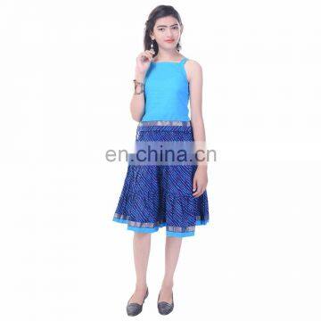 Soundarya new design casual printed skirt with top for girls