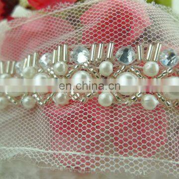 New Design Fashion Beads Crystal Decorative Trim Wholesale, Trimmings for Dresses photo-5