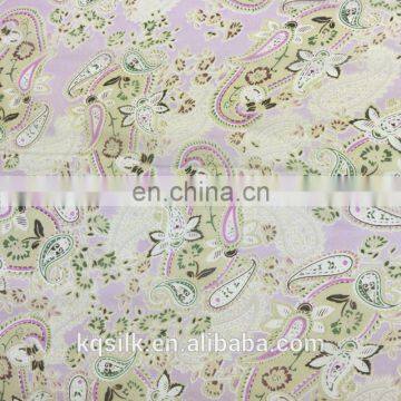 Printed 100% Silk Chiffon With Paisley Pattern photo-3
