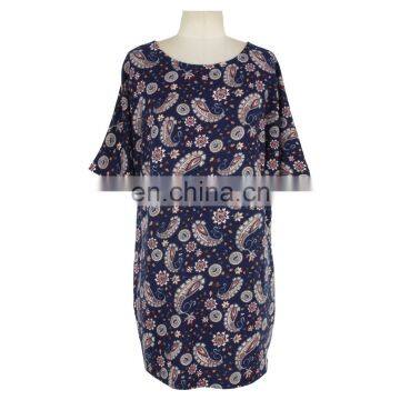 Paisley Print Top Free Size Women Clothing OEM Supplier