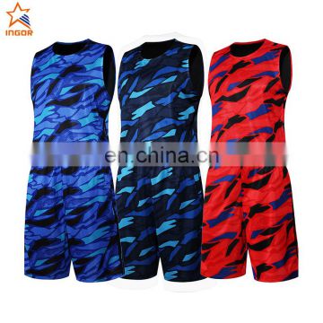 2 color printed uniforms design best basketball jersey design