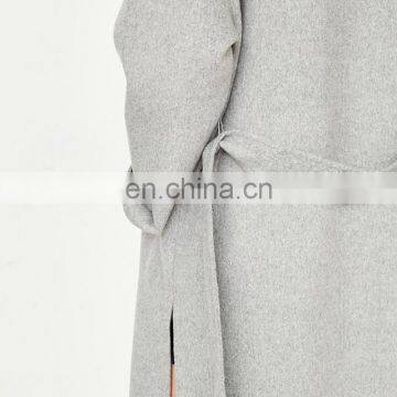 Hot Sale Winter Clothing Women Fashion Overcoat Long Wool Jacket photo-4
