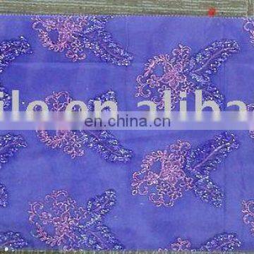 velvet cord embroidery fabric