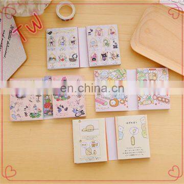 Low MOQ cute stationery online shopping .Factory price Customiezd Colorful Cute mini sticky note pad book