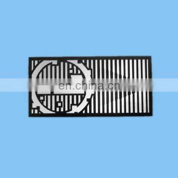 Embossed Logo Permanent Adhesive Metal Label photo-3