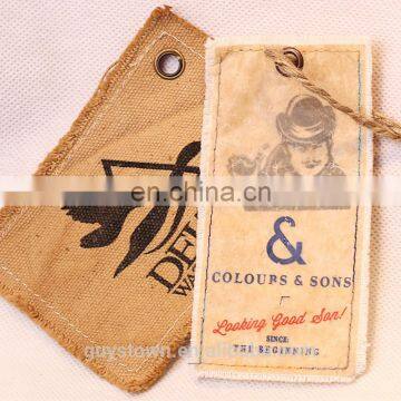 Custom Private Brand Name Logo Woven Label Tag and Printed Paper Hang Label Tag for Clothing photo-2