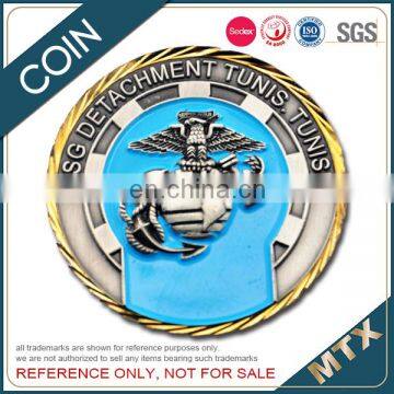 Zinc Alloy Imitation Hard Enamel Souvenir Coin Factory photo-2