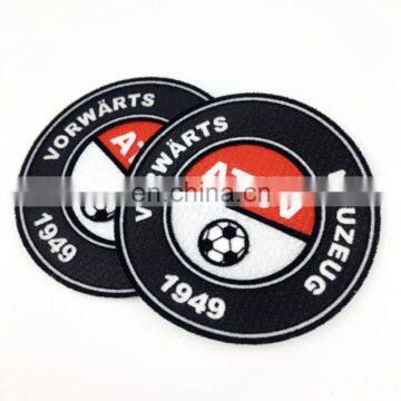 custom iron on soccer patch 3d flock for clothes