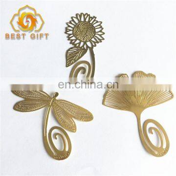 3D New Design Custom Unique Golden Color Bookmarks