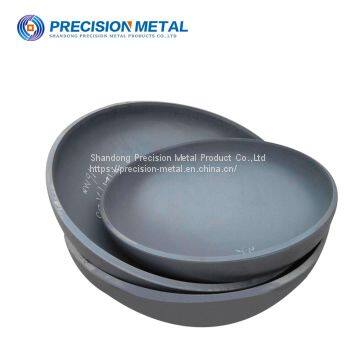 best services carbon steel Q235B large steel pipe end cap tank dish ends