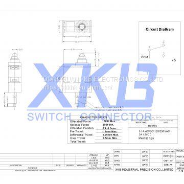 XG303-130E00C13-GF800 IPX7 Waterproof Micro Switch photo-2