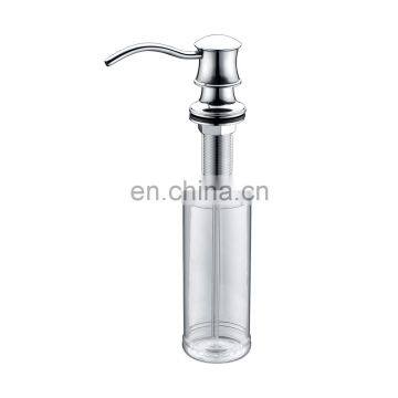 Contemporary style kitchen sink hand wash liquid brass soap dispenser