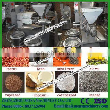 Olive oil press machine, cold press full automatic groundnut oil mill/oil press