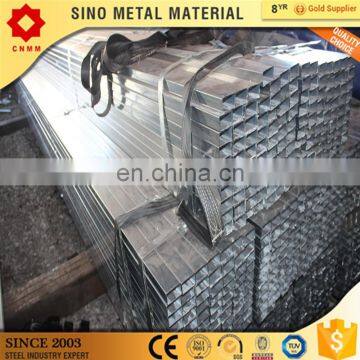 75mm standard length gi galvanized rectangular carbon steel pipe tube