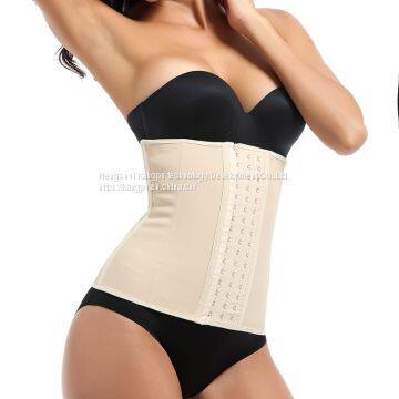 2019 High Quality Customized Logo Neoprene Waist Trainer Breathable Womens Body Corset Waist Shaper photo-4