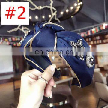 RST Hair Accessories Boutique Ins Fashion Fabric Star Rhinestone Headband 7colors Choose Free photo-4