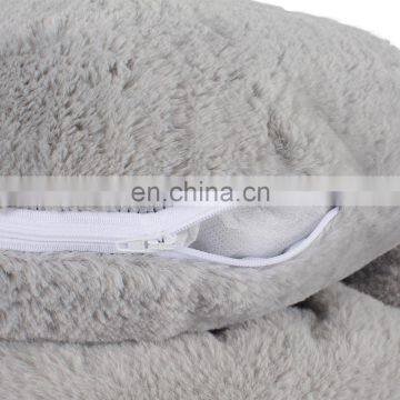 Wholesale Factory Grey Fabric Felt Fluffy Velvet Pet Dog Cat Bed Cave Nests House photo-4