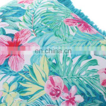 Decorative Square Accent Pillow Case 18x18inch Abstract Flower Arrangement Style Nature Elements Vibrant photo-4