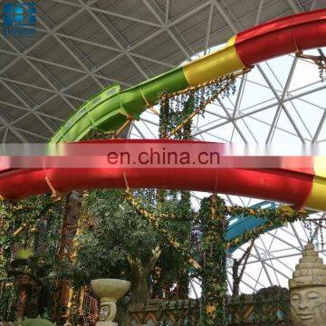 Fiberglass Swimming Pool Water Slide Use Raft Outdoor Big Aqua Park Games