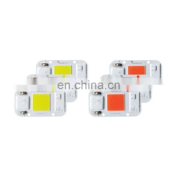 LED Grow COB Chip Full Spectrum White Warm White 50W AC110V Luminous Surface 25MM