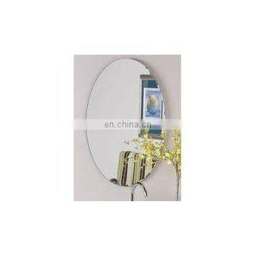 Frameless Decorative Wall Mounted Beveled Edge Clear Silver Mirror